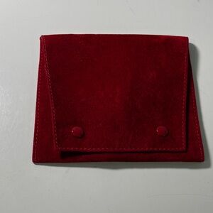 Cartier Red Suede Wallet

  In pristine condition!